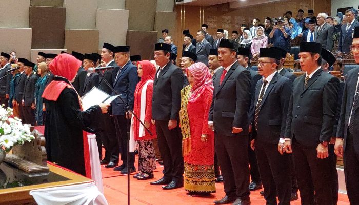 Sebanyak 45 Anggota DPRD Gunungkidul Yang Baru Resmi Dilantik