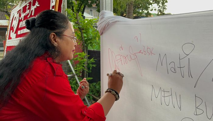 PDI Perjuangan Gunungkidul Gelar Cap Jempol Darah Sebagai Wujud Dukungan Untuk Megawati