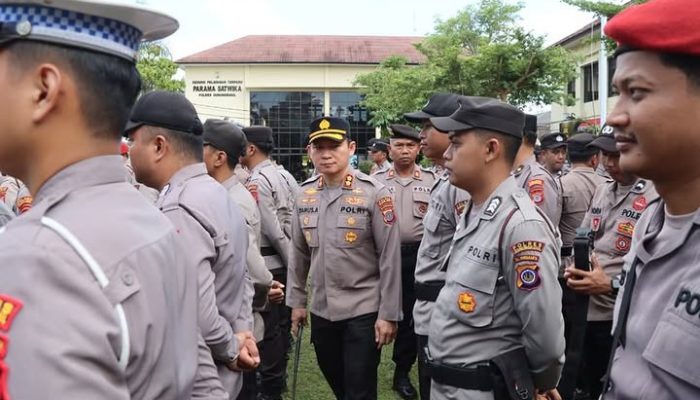 Jaga Kamtibmas Tetap Kondusif, Kapolres Perkuat Kesiapsiagaan Personel