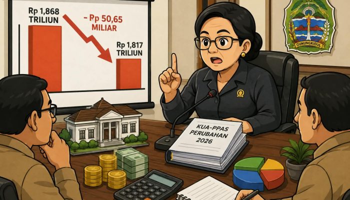 Pendapatan Daerah Gunungkidul Turun Rp50 Miliar, DPRD Tekankan Efisiensi Tak Ganggu Layanan Publik